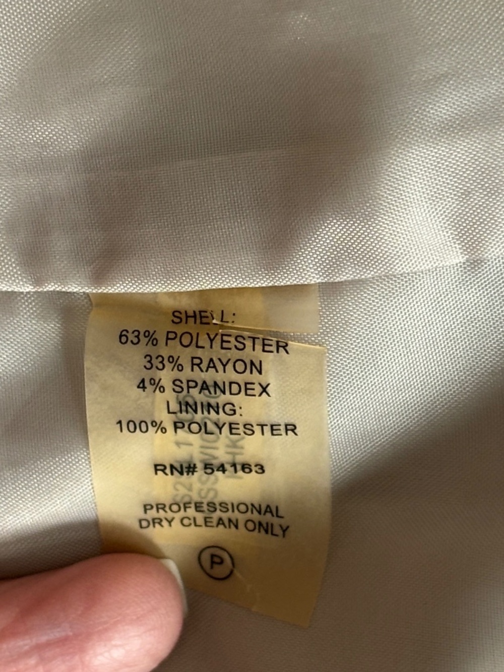 Calvin Klein Pencil Skirt -Beige/Cream Size 2 - Picture 9 of 9
